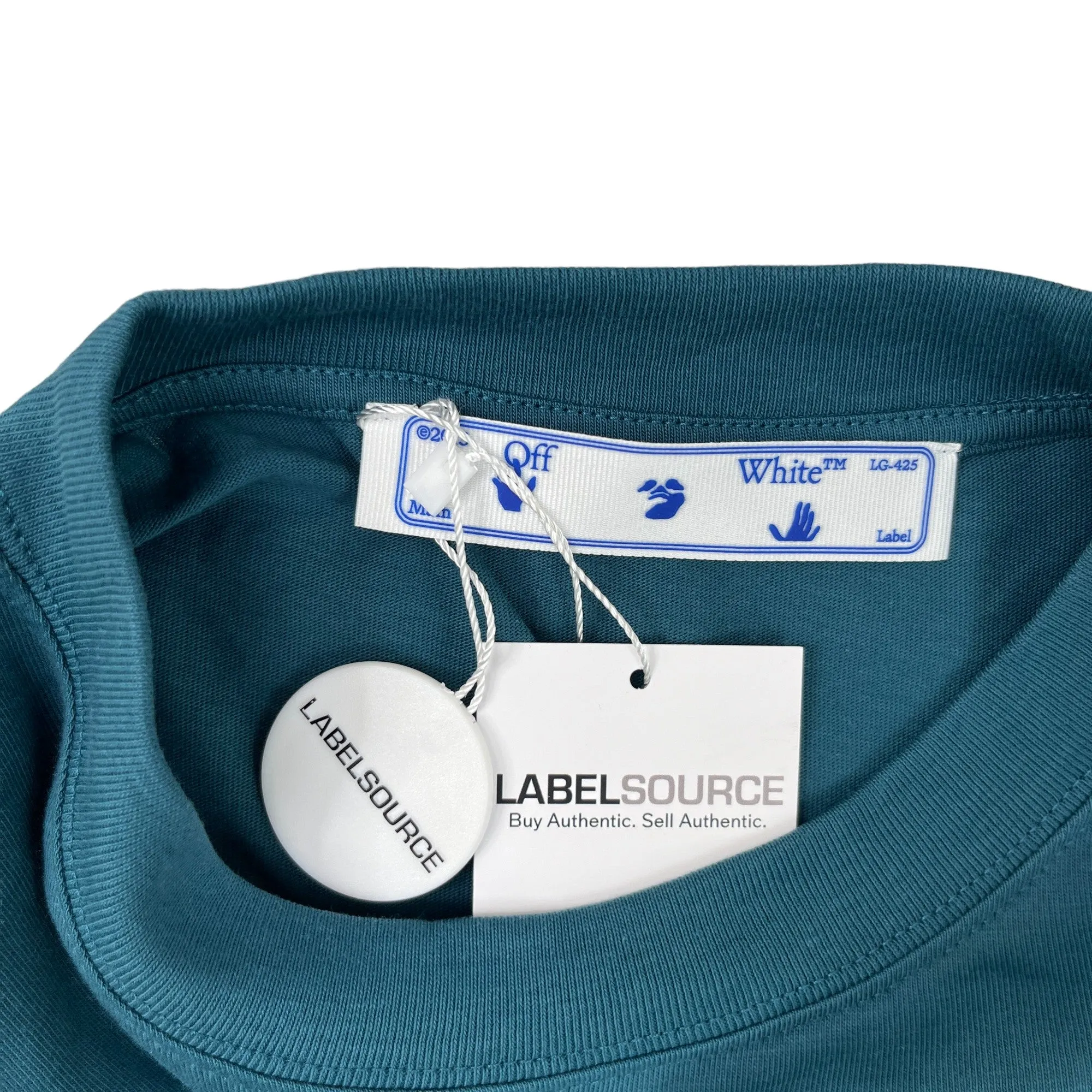 Men's Logo Long Sleeve T-Shirt Blue Size M