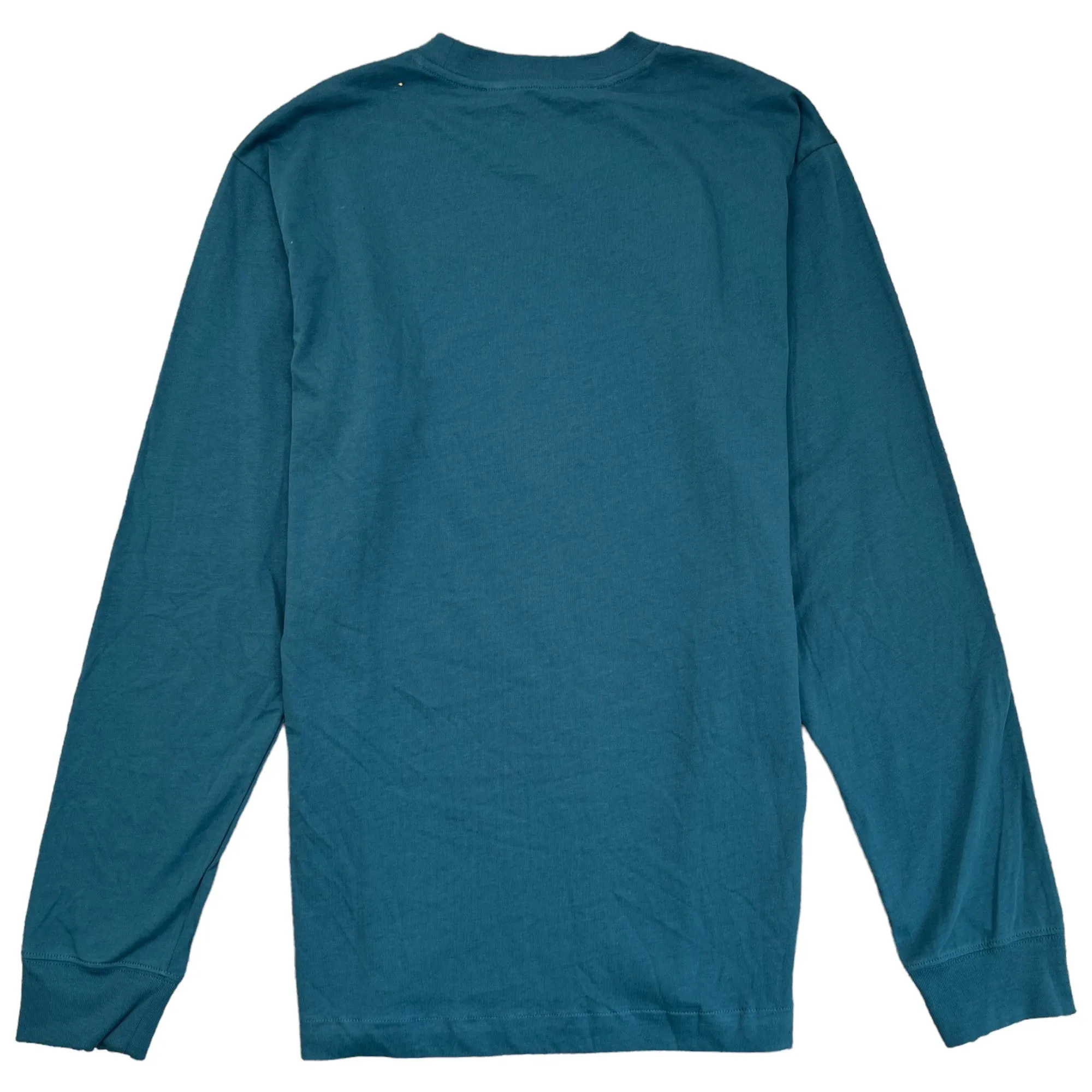 Men's Logo Long Sleeve T-Shirt Blue Size M