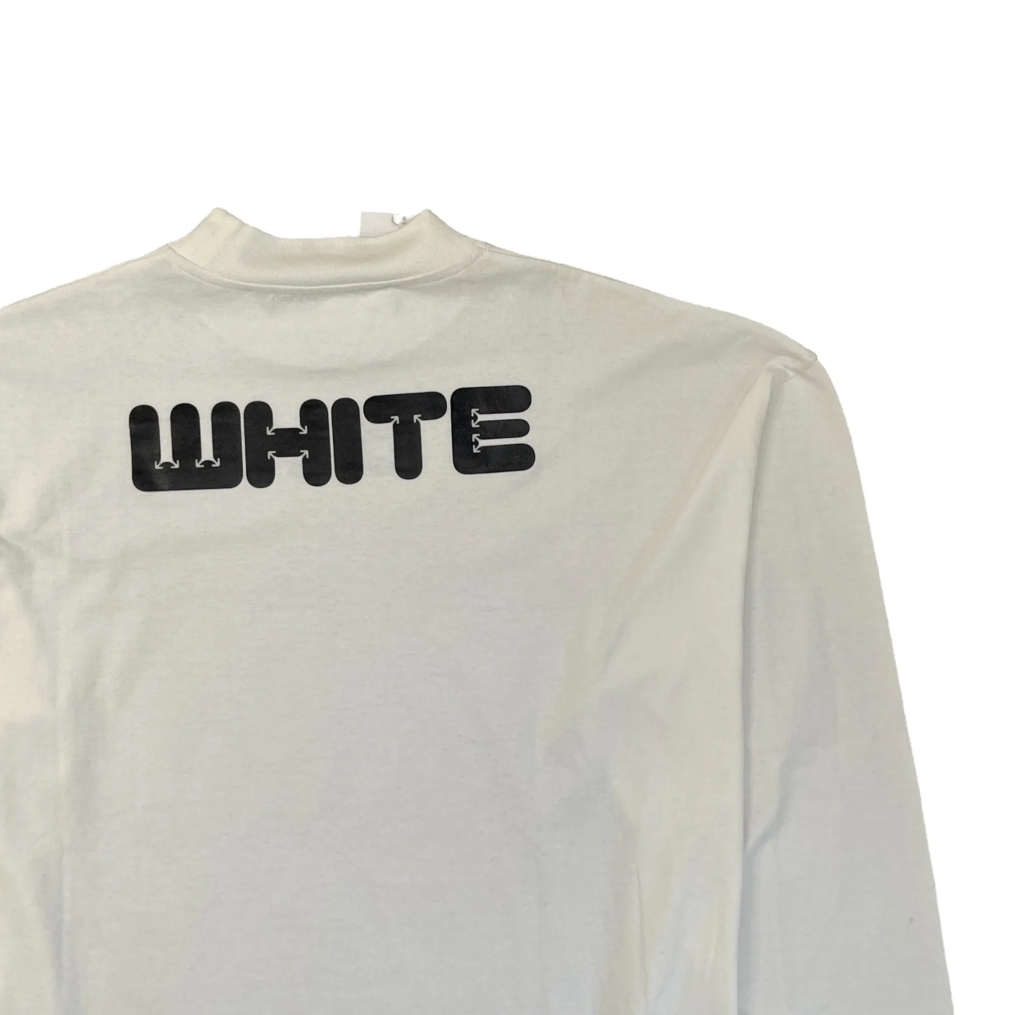 Men's Logo Long Sleeve T-Shirt White Size M