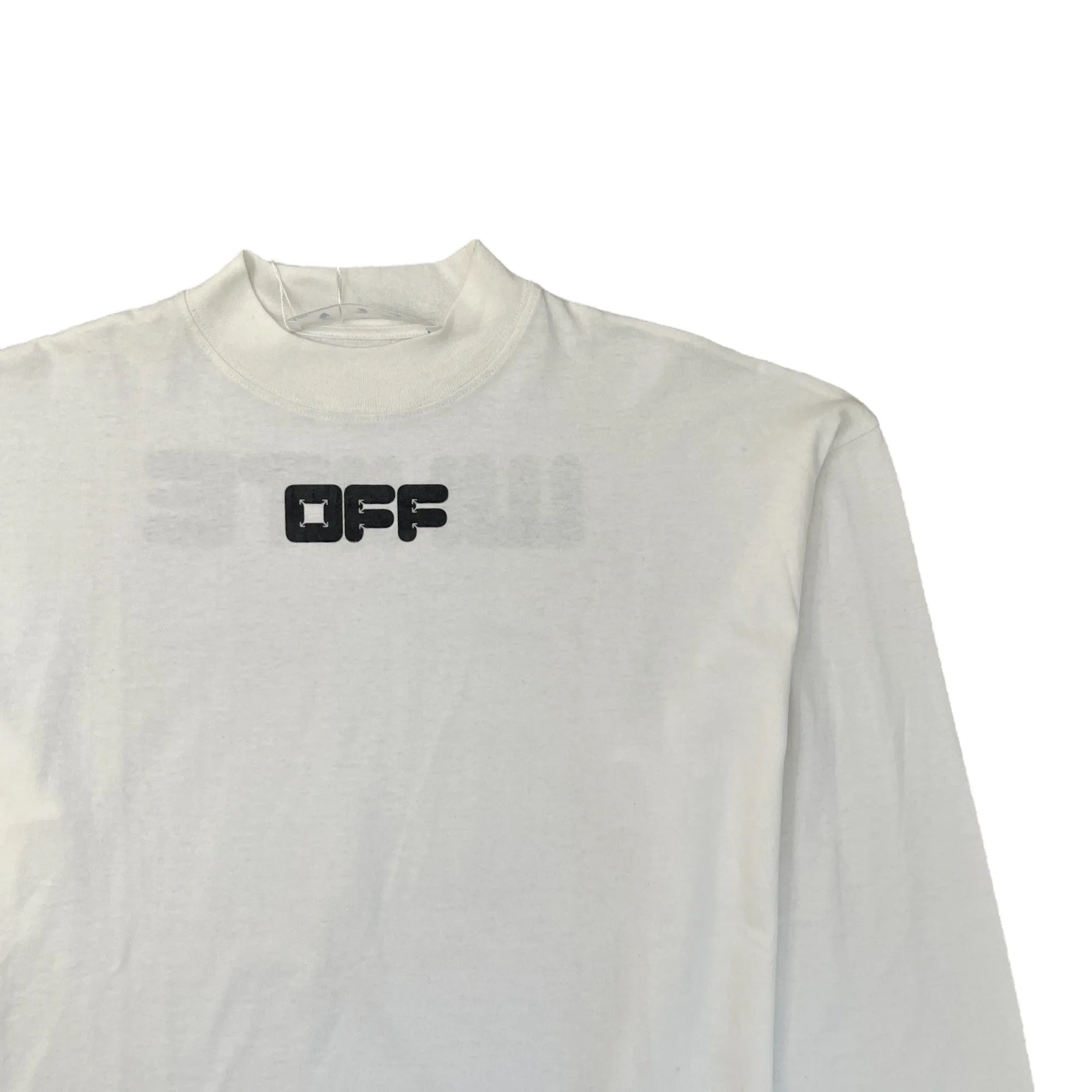 Men's Logo Long Sleeve T-Shirt White Size M