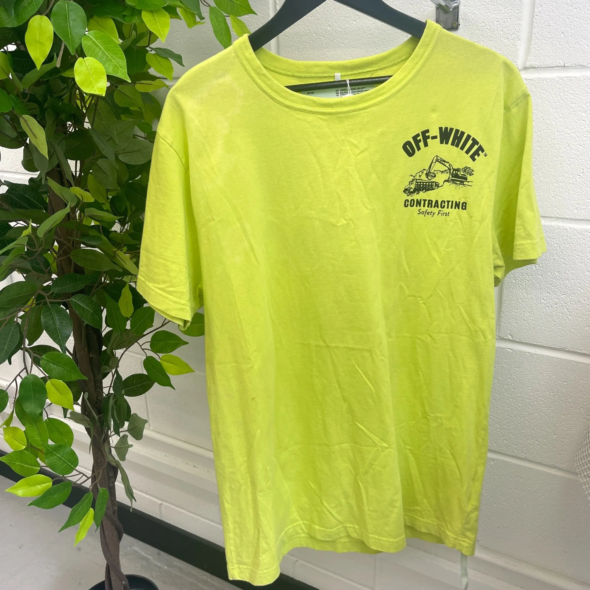 Men's Logo T-Shirt Green Size XXL