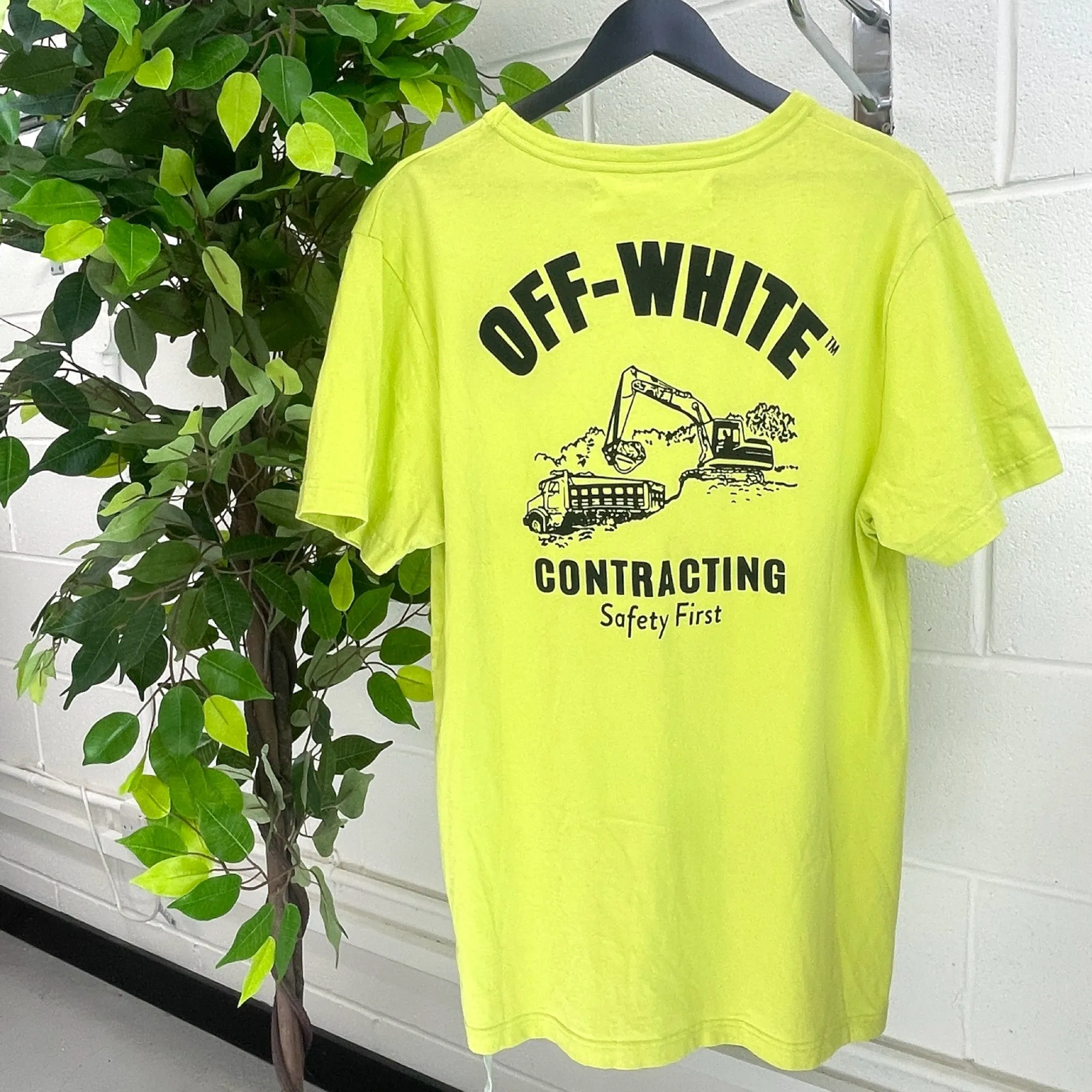 Men's Logo T-Shirt Green Size XXL