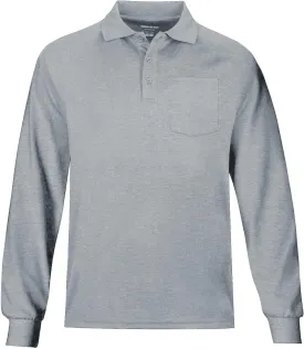 MOHEEN Men's Pique Polo Shirts Dry Fit UPF 50  Long Sleeve Golf Shirt Big and Tall M-6XL