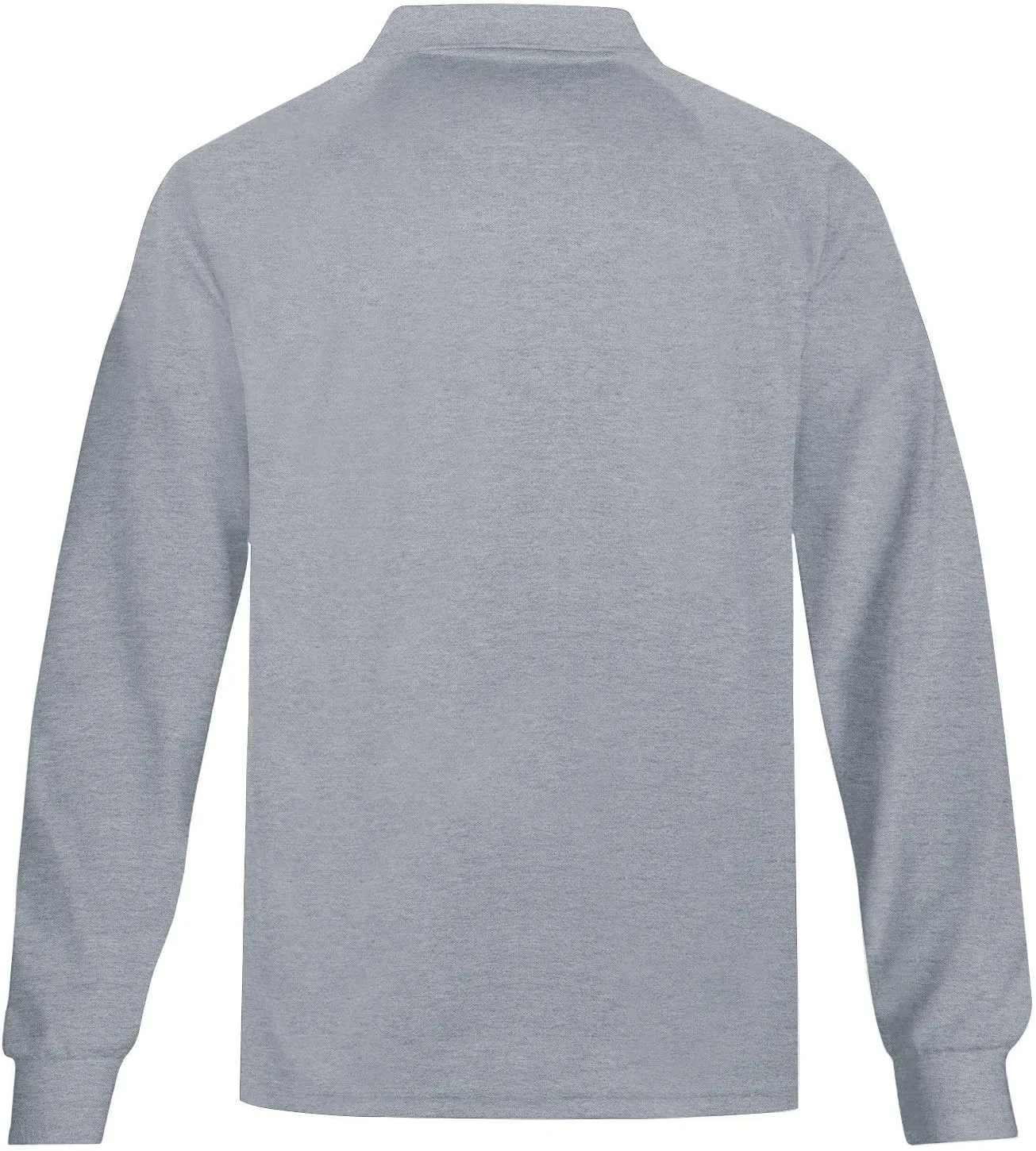 MOHEEN Men's Pique Polo Shirts Dry Fit UPF 50  Long Sleeve Golf Shirt Big and Tall M-6XL