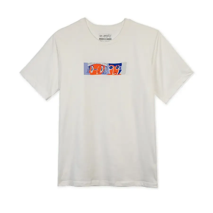 No-Comply Faces Design Contest Tee Shirt - White