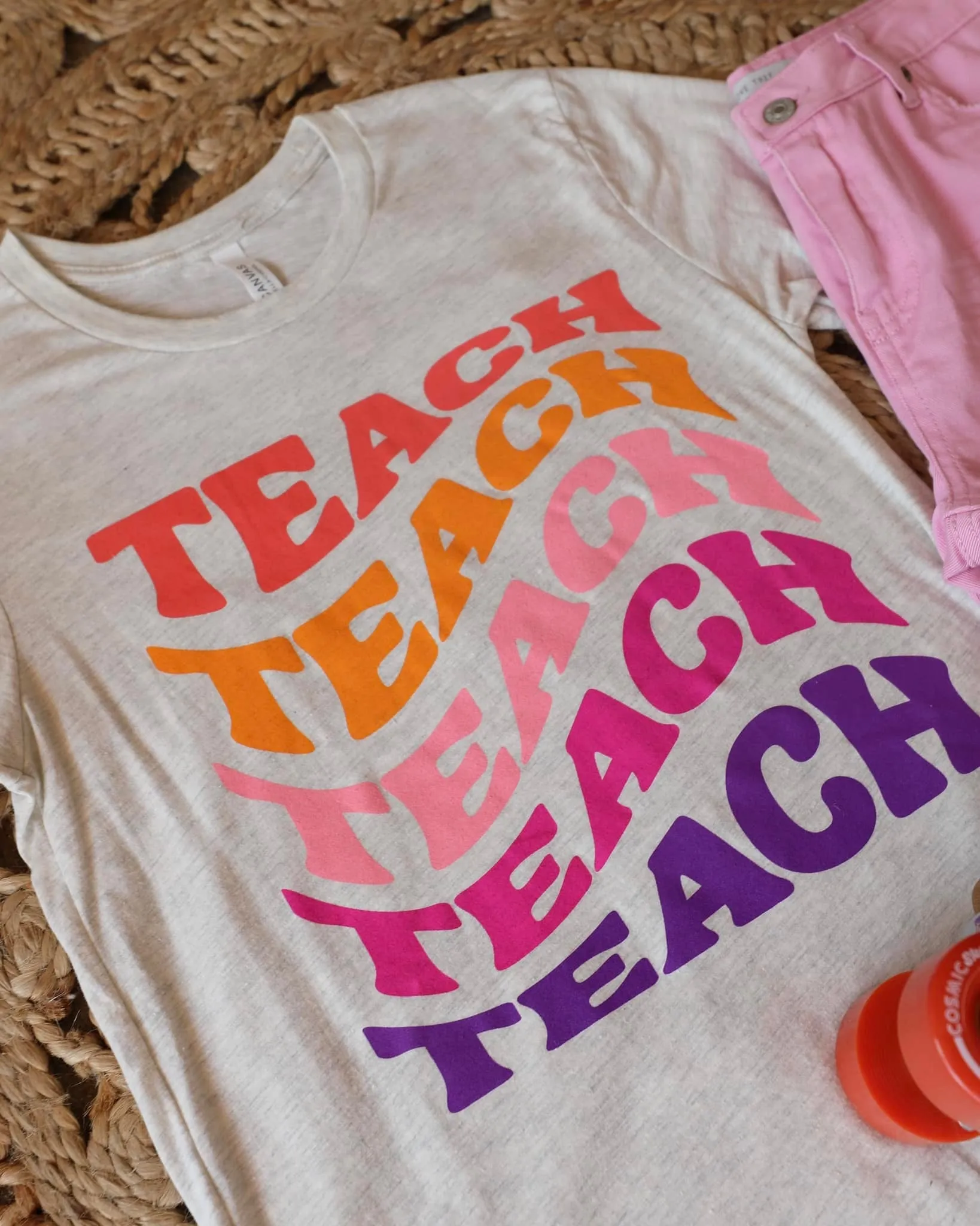 Oatmeal "Teach" Graphic Tee