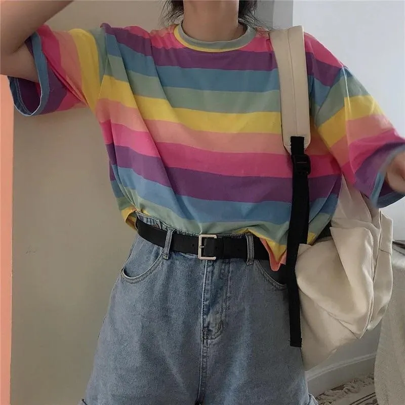 Pastel Striped T-Shirt 💞