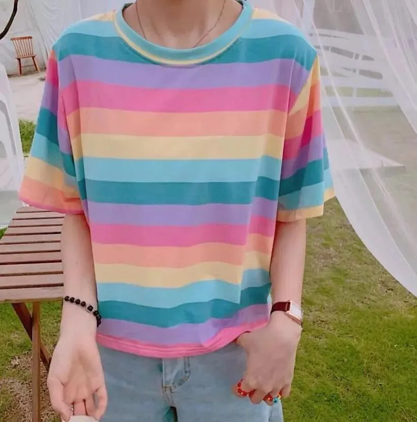 Pastel Striped T-Shirt 💞