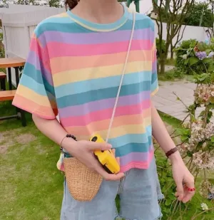 Pastel Striped T-Shirt 💞