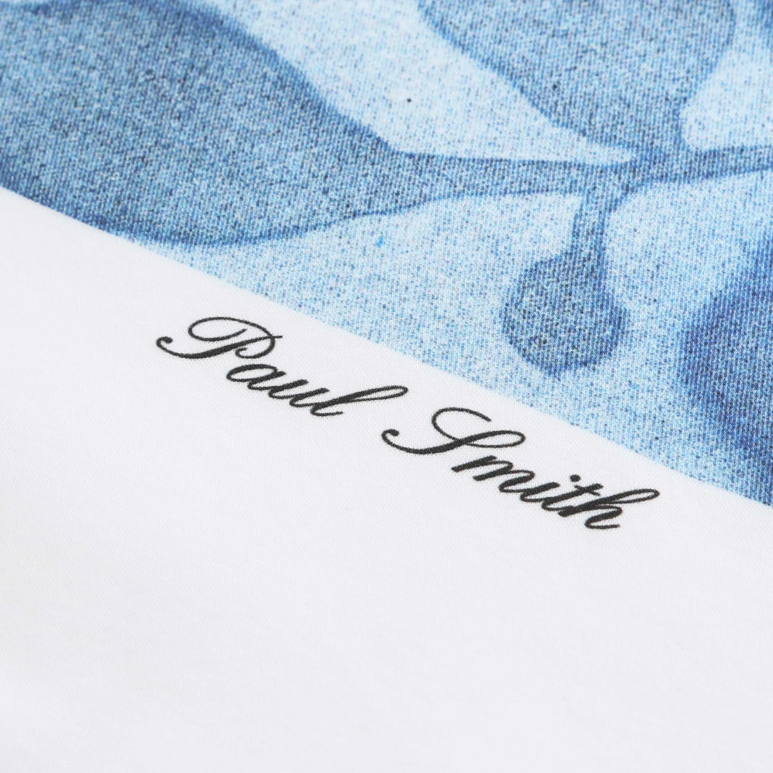 Paul Smith Floral Print T Shirt in Off White