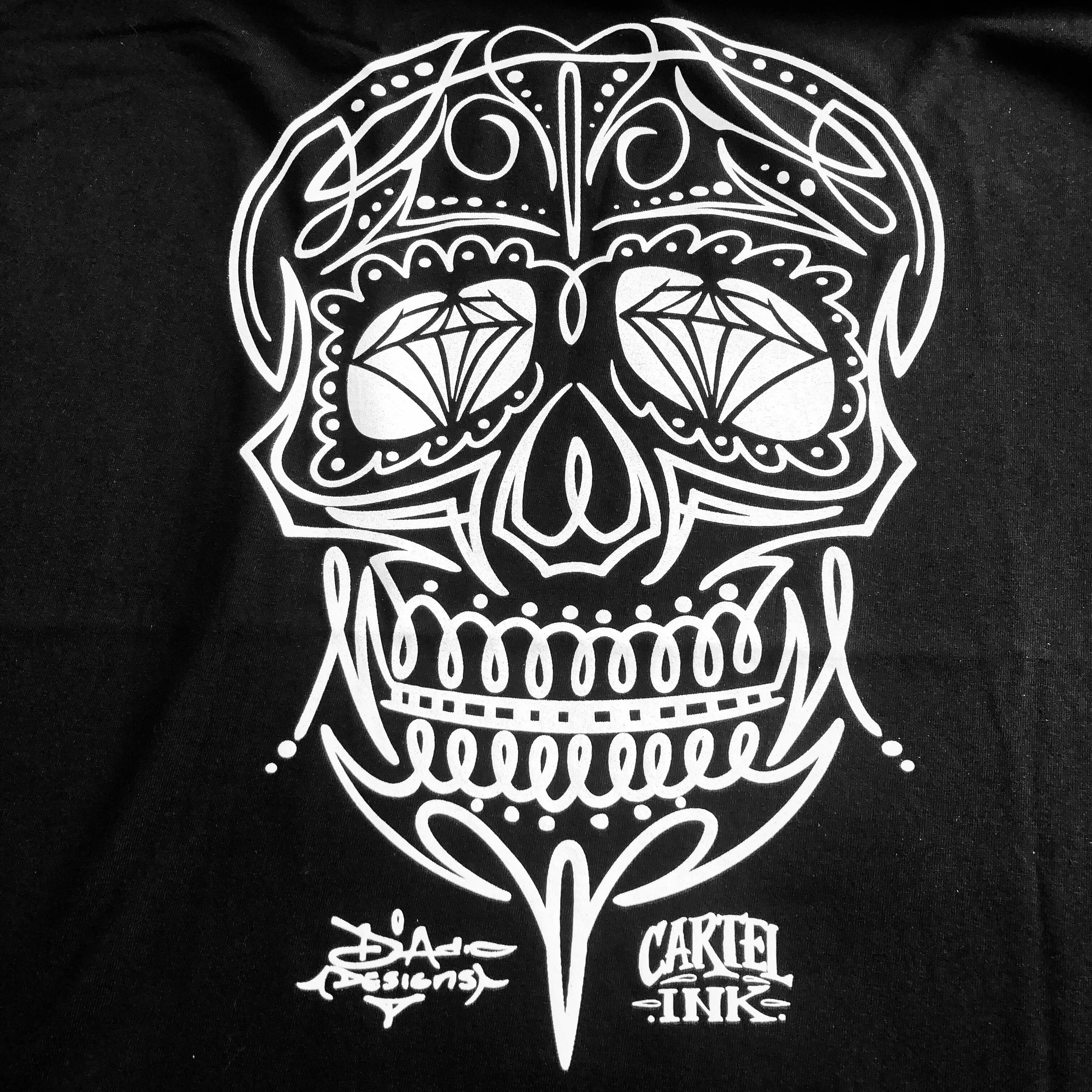 Pinstripe Skull Men's T-Shirt