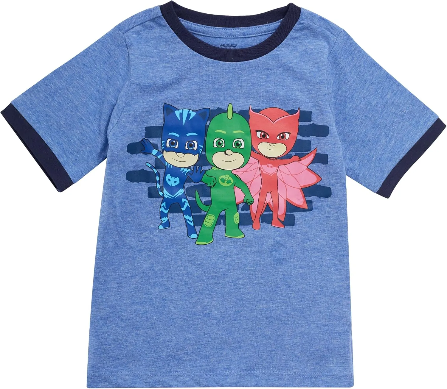 PJ Masks Toddler Boys T-Shirts 3-Pack Clothes for Boys Featuring Catboy, Gekko, and Owlette