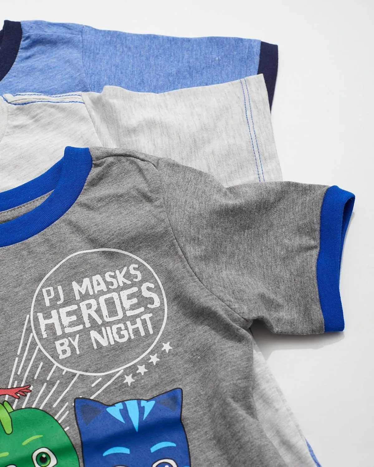 PJ Masks Toddler Boys T-Shirts 3-Pack Clothes for Boys Featuring Catboy, Gekko, and Owlette