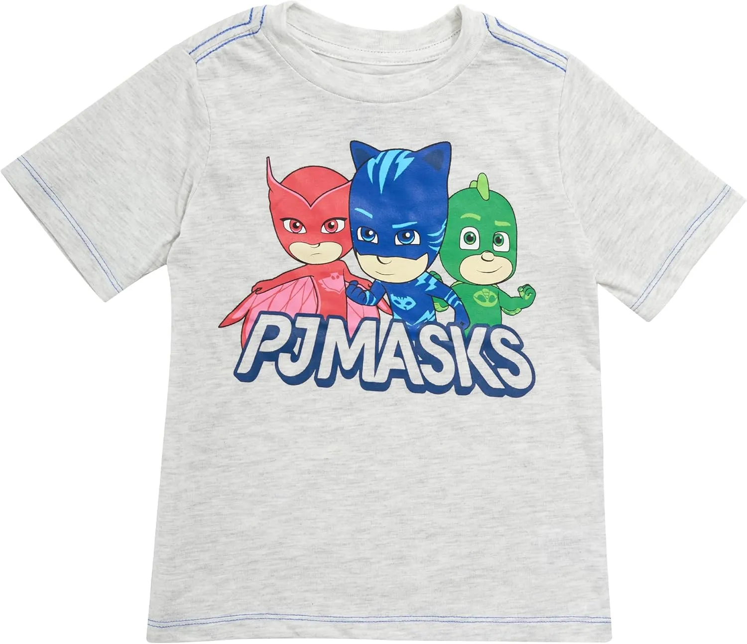 PJ Masks Toddler Boys T-Shirts 3-Pack Clothes for Boys Featuring Catboy, Gekko, and Owlette