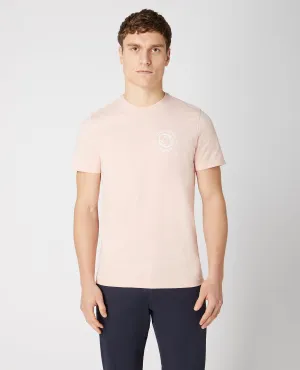 Printed Cotton-Stretch Crew Neck T-Shirt