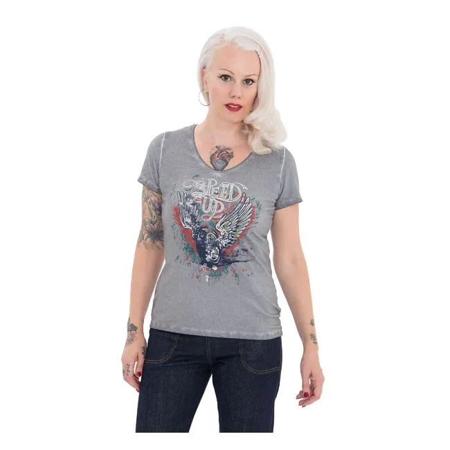 Queen Kerosin - Speed Up - T-shirt - Grey