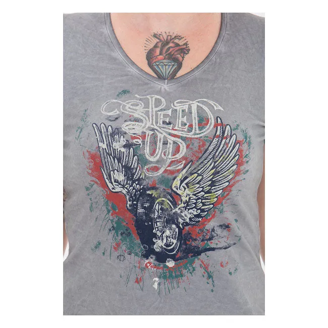 Queen Kerosin - Speed Up - T-shirt - Grey