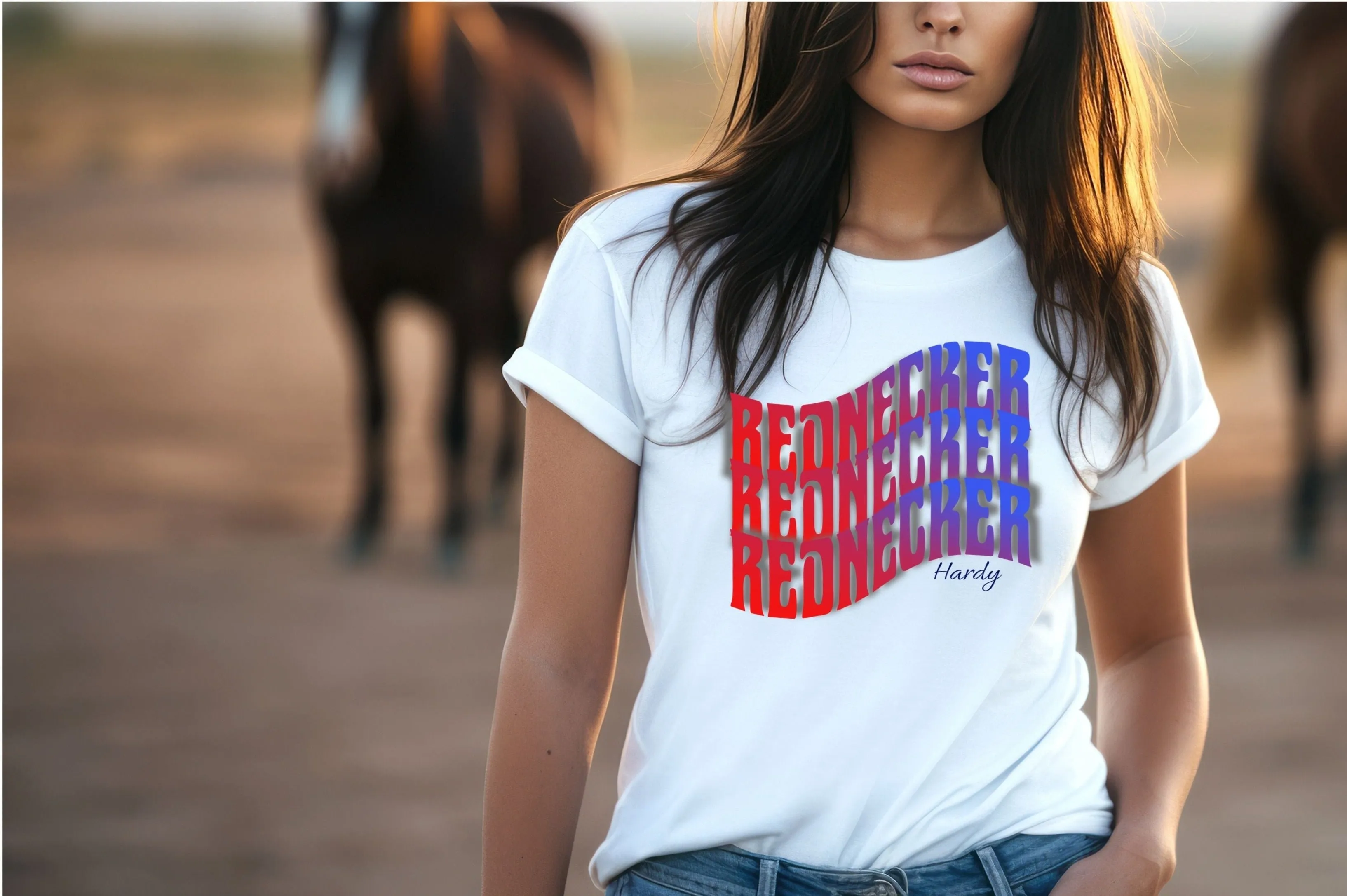 Rednecker inspired by Hardy T-Shirt, Country T-Shirt, Casual T-Shirt, Rednecker T-Shirt