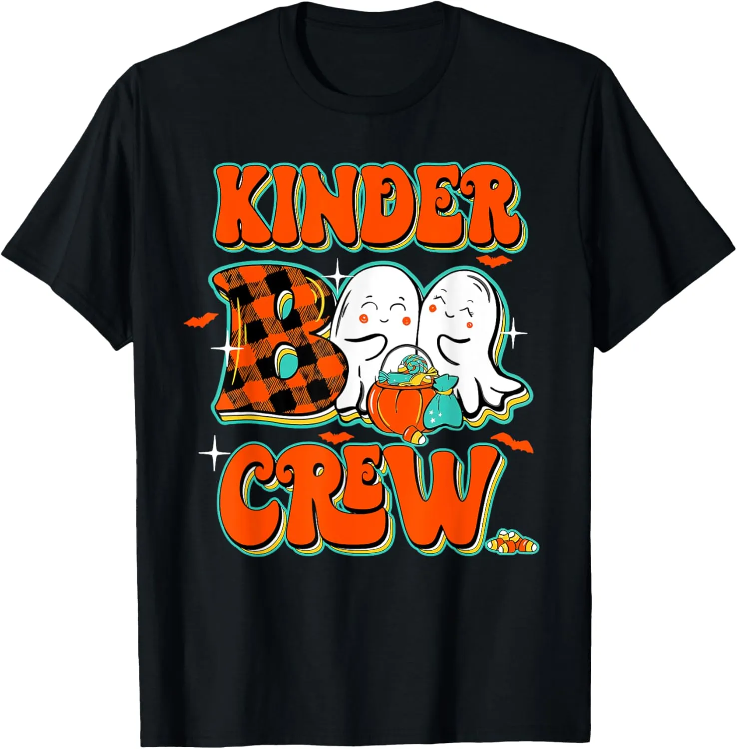 Retro Kinder boo crew Halloween Costume Kindergarten kids T-Shirt