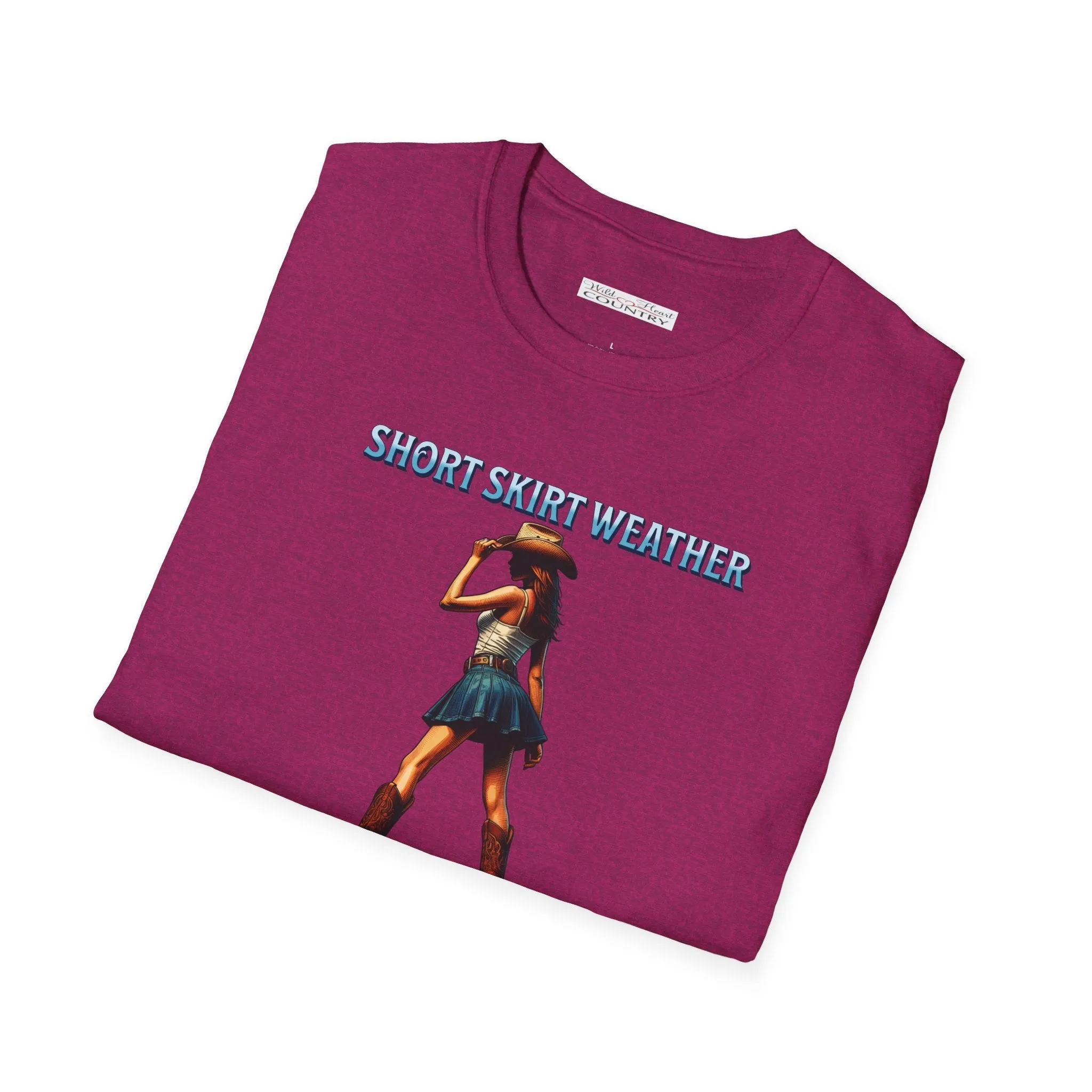 Short Skirt Weather T Shirt, Country Shirt, Tour Shirt, Festival Tee, Western T-shirt, Music Shirt, Concert T Shirt,