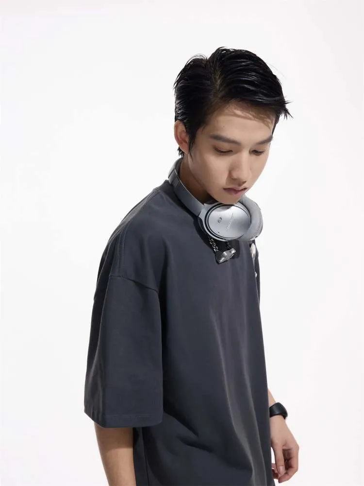 Solid Color Cotton Round Neck T-shirt【s0000006728】