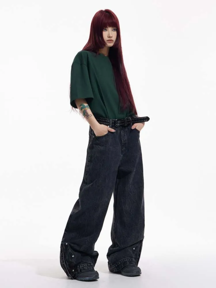 Solid Color Cotton Round Neck T-shirt【s0000006728】