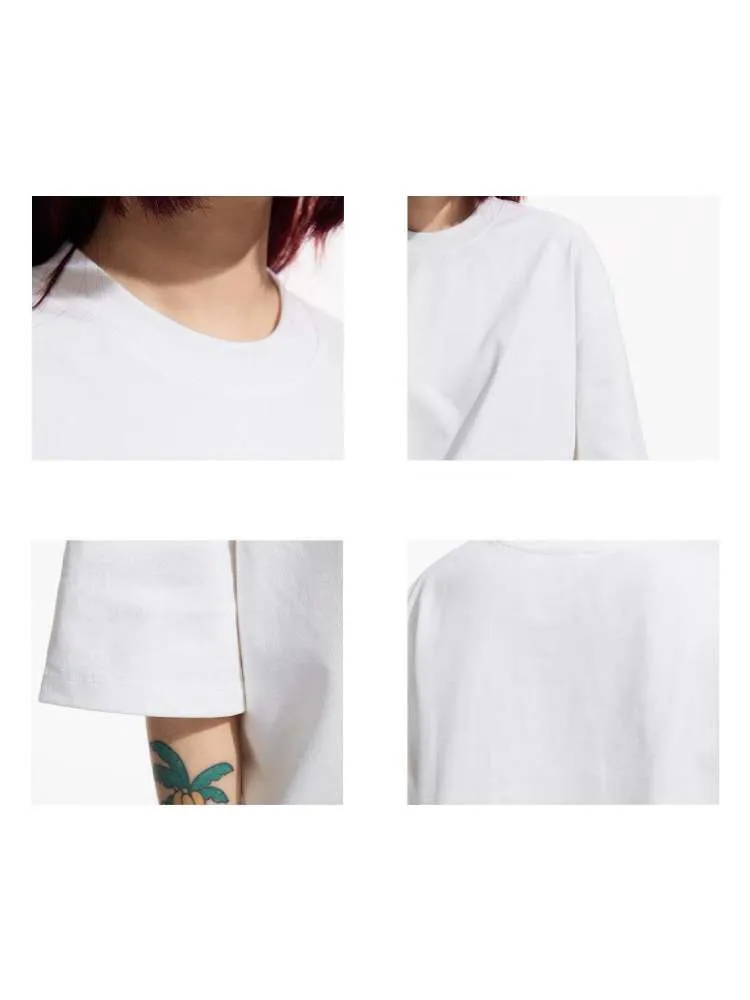 Solid Color Cotton Round Neck T-shirt【s0000006728】