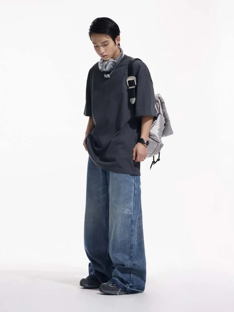 Solid Color Cotton Round Neck T-shirt【s0000006728】