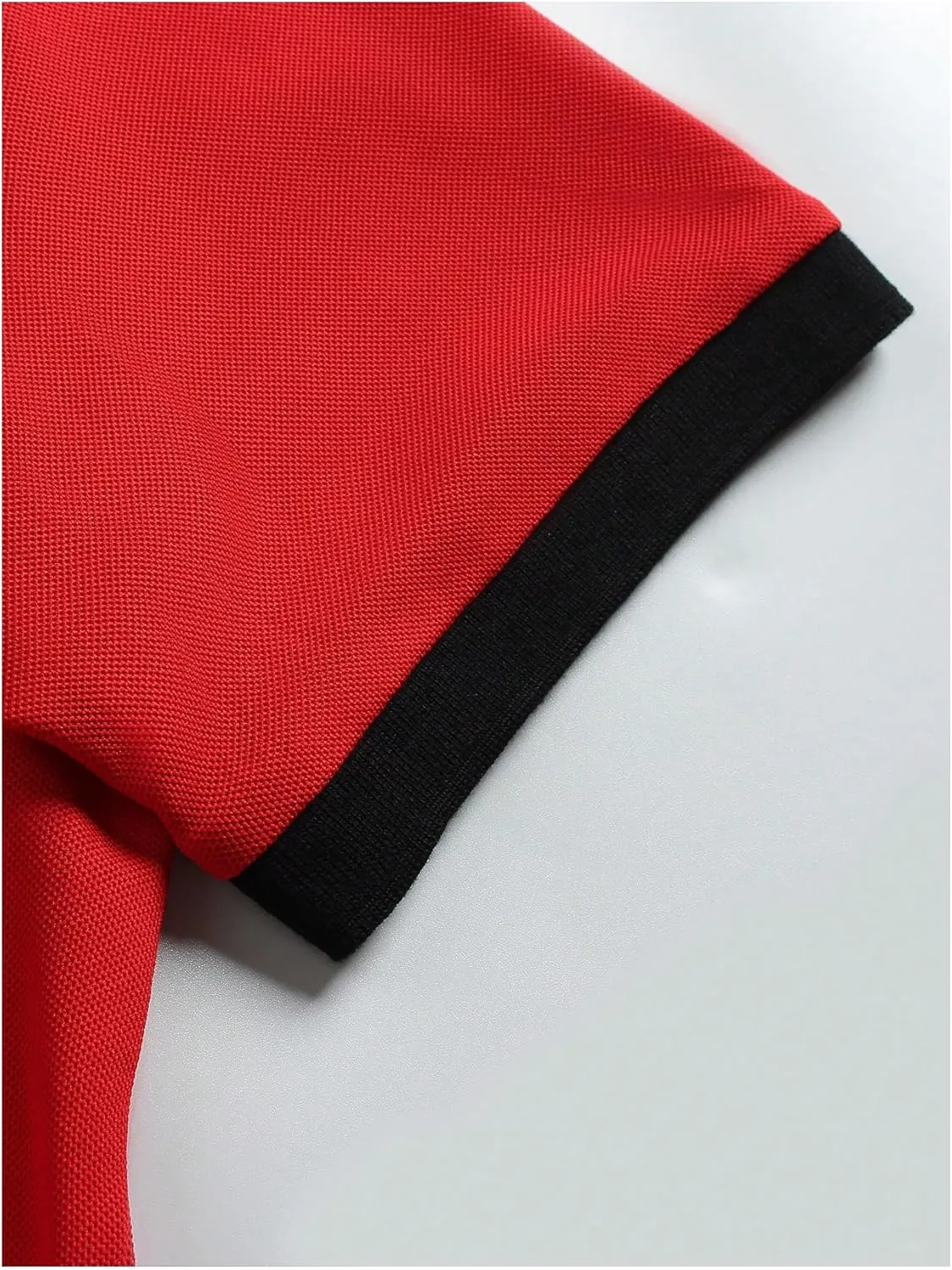SOLY HUX Men's Casual Golf Shirts Short Sleeve Button Down Striped Collared Shirts Summer Work T-Shirt