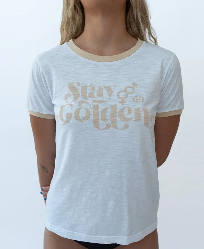 Stay Golden Ringer | White