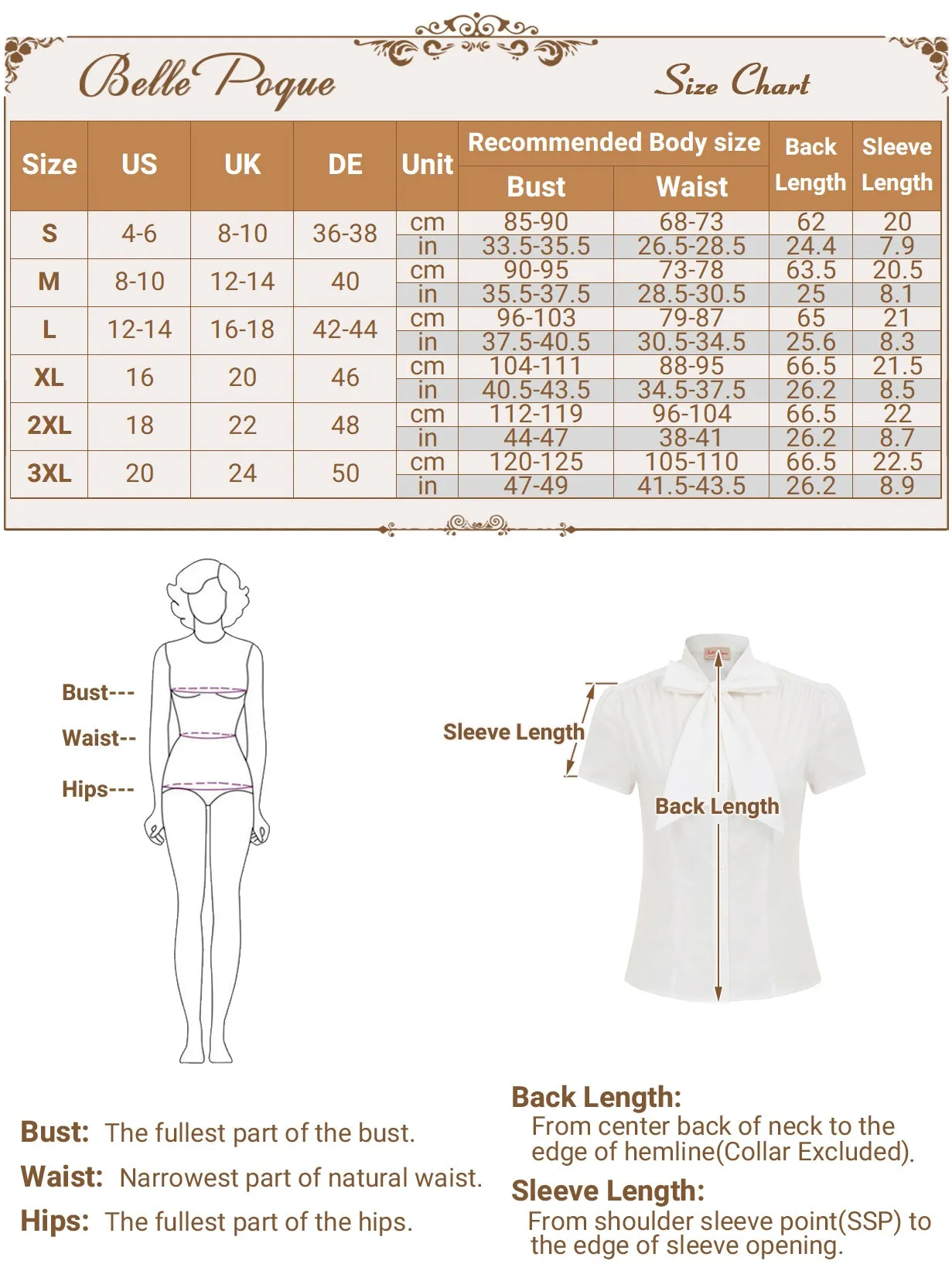Summer Short Sleeve Office Button Down Blouse Stripe Shirt Tops with Bow Tie