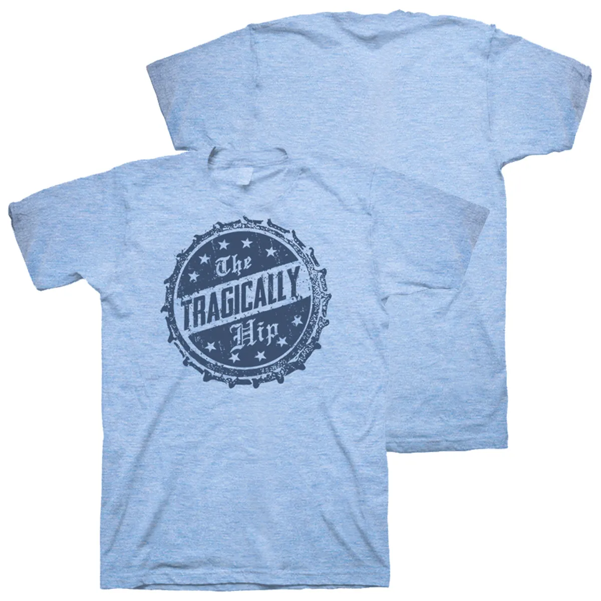 THE TRAGICALLY HIP Bottle Cap Blue T-Shirt