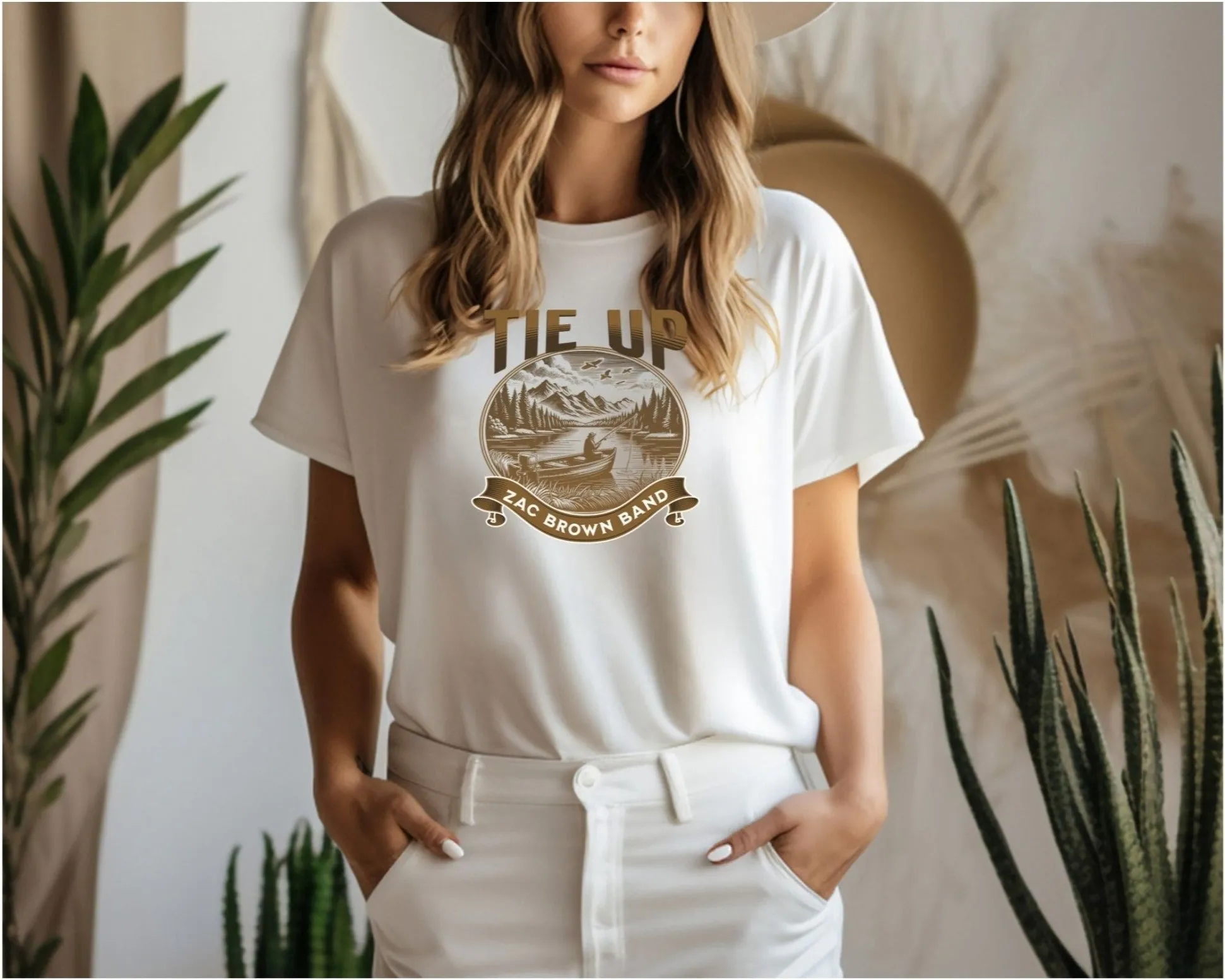 Tie Up T-Shirt, Country Shirt, Tour Shirt, Festival Tee, Western T-shirt, Concert T Shirt