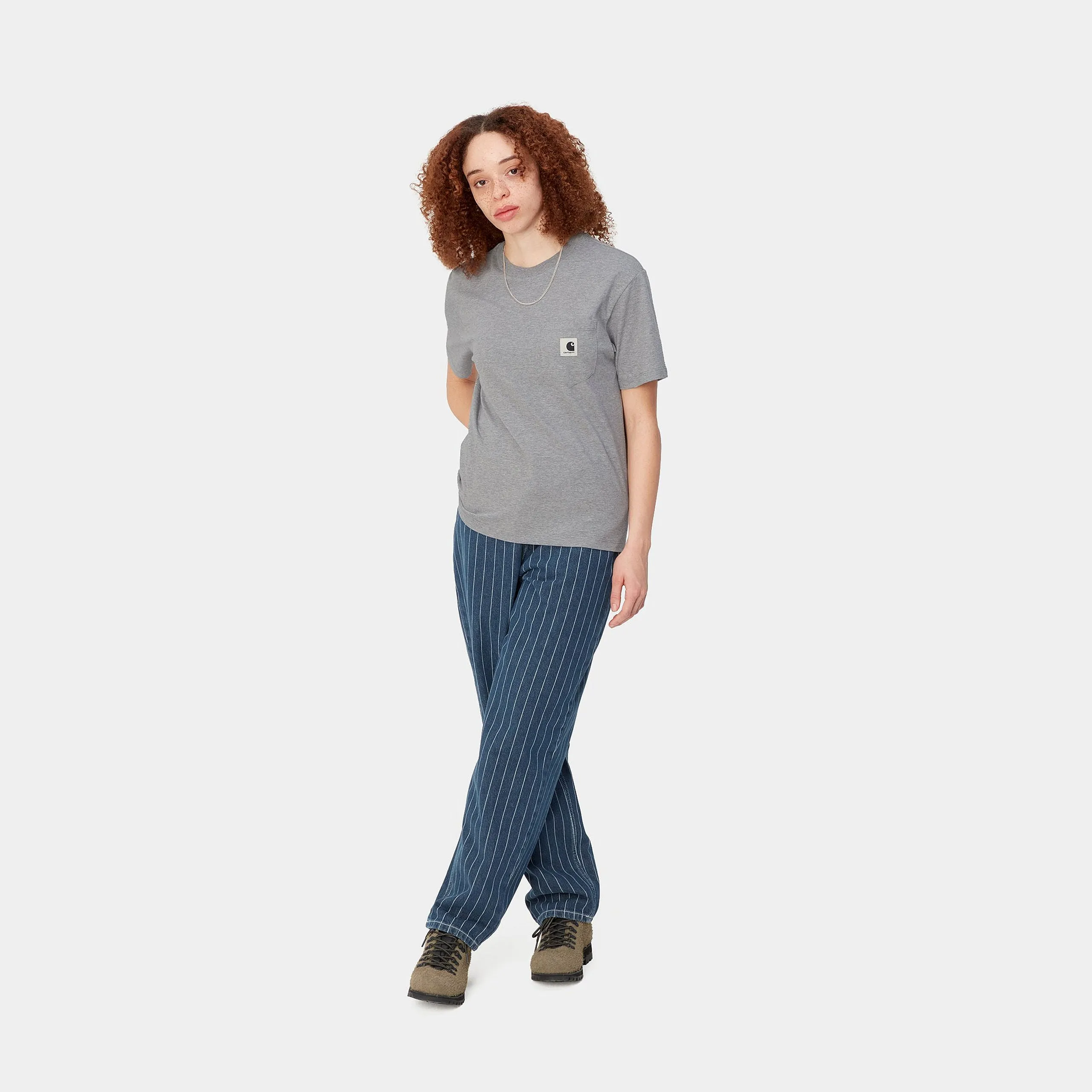 W' POCKET T-SHIRT / CARHARTT WIP / GREY HEATHER