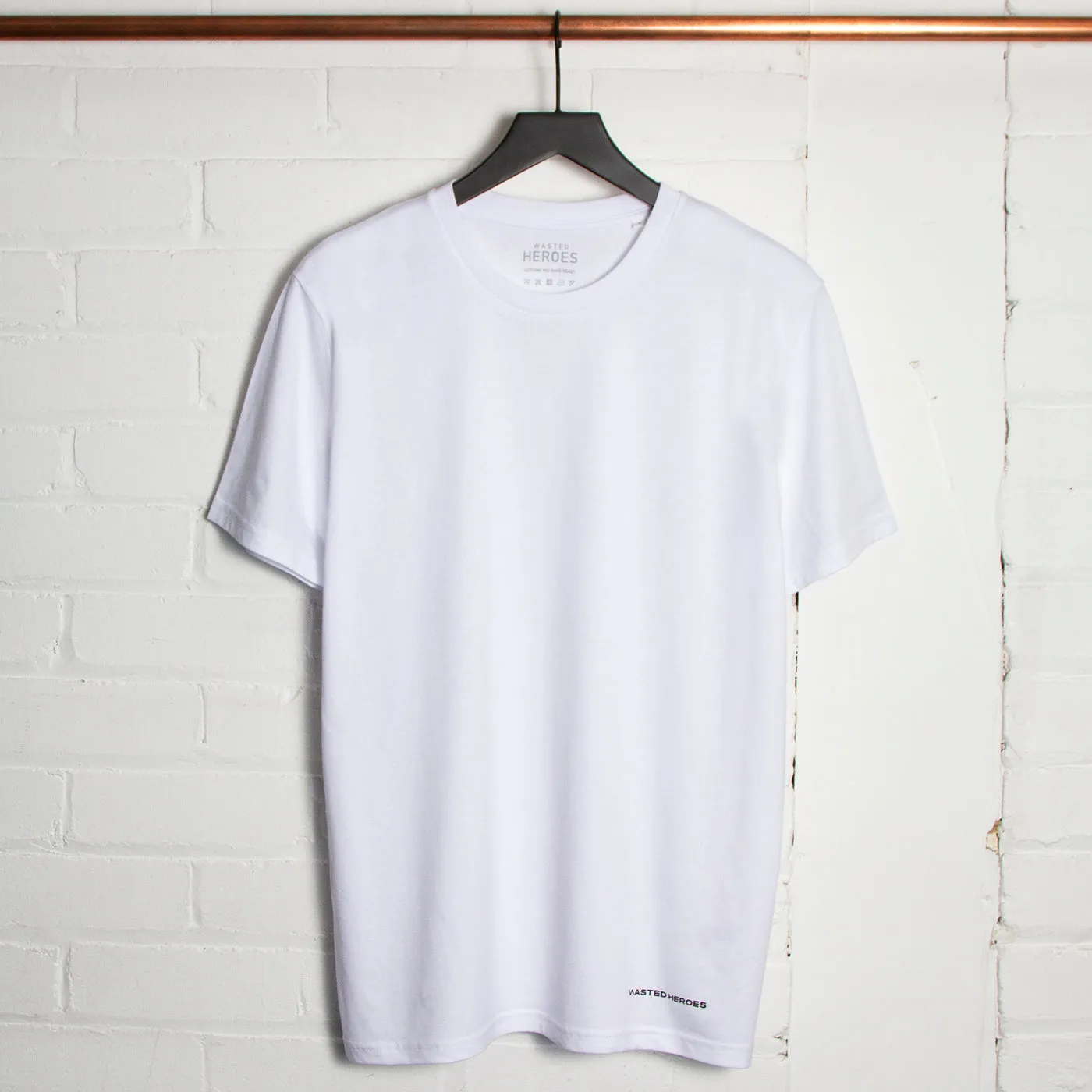 Wasted Heroes Logo - Tshirt - Black/Grey/White