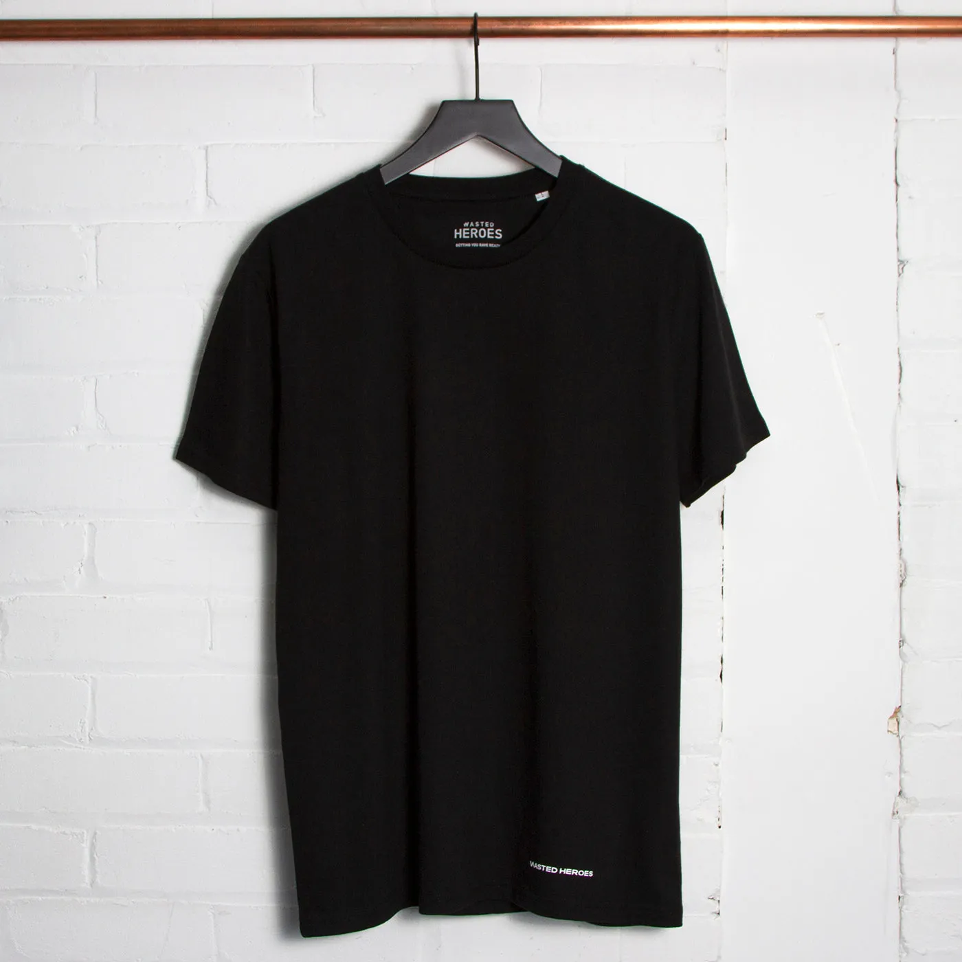 Wasted Heroes Logo - Tshirt - Black/Grey/White