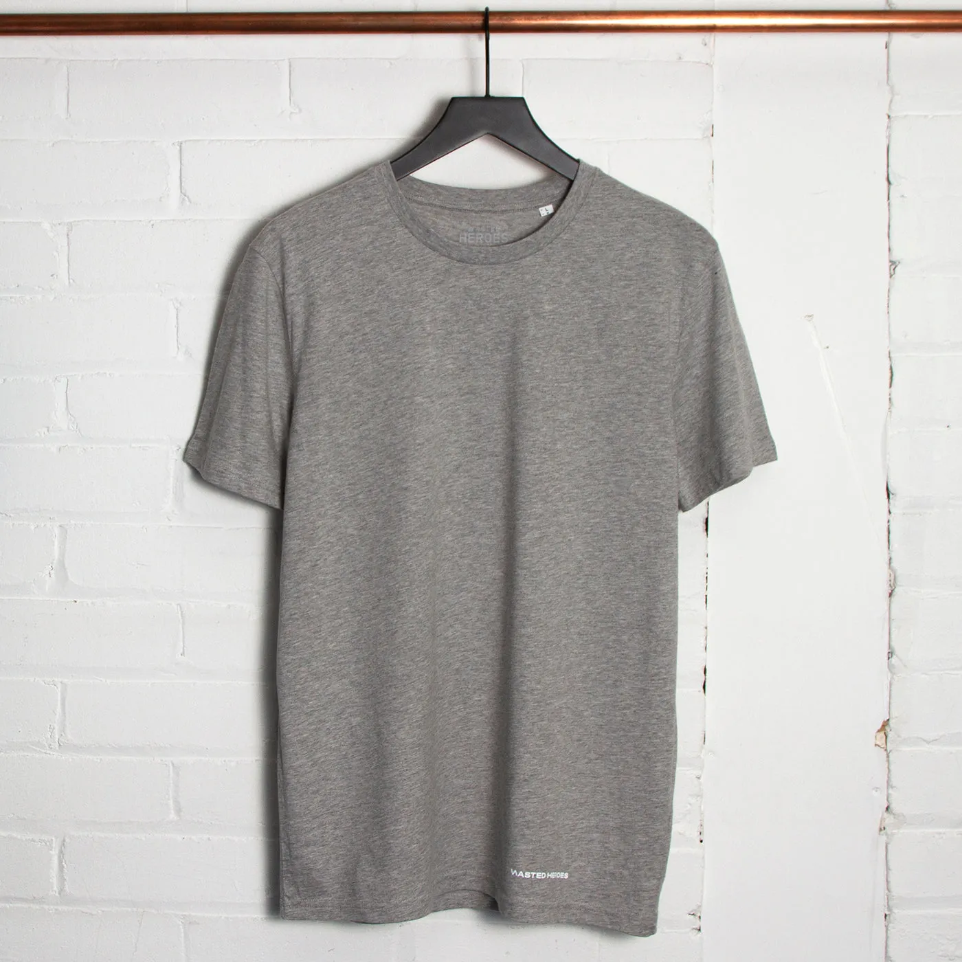 Wasted Heroes Logo - Tshirt - Black/Grey/White