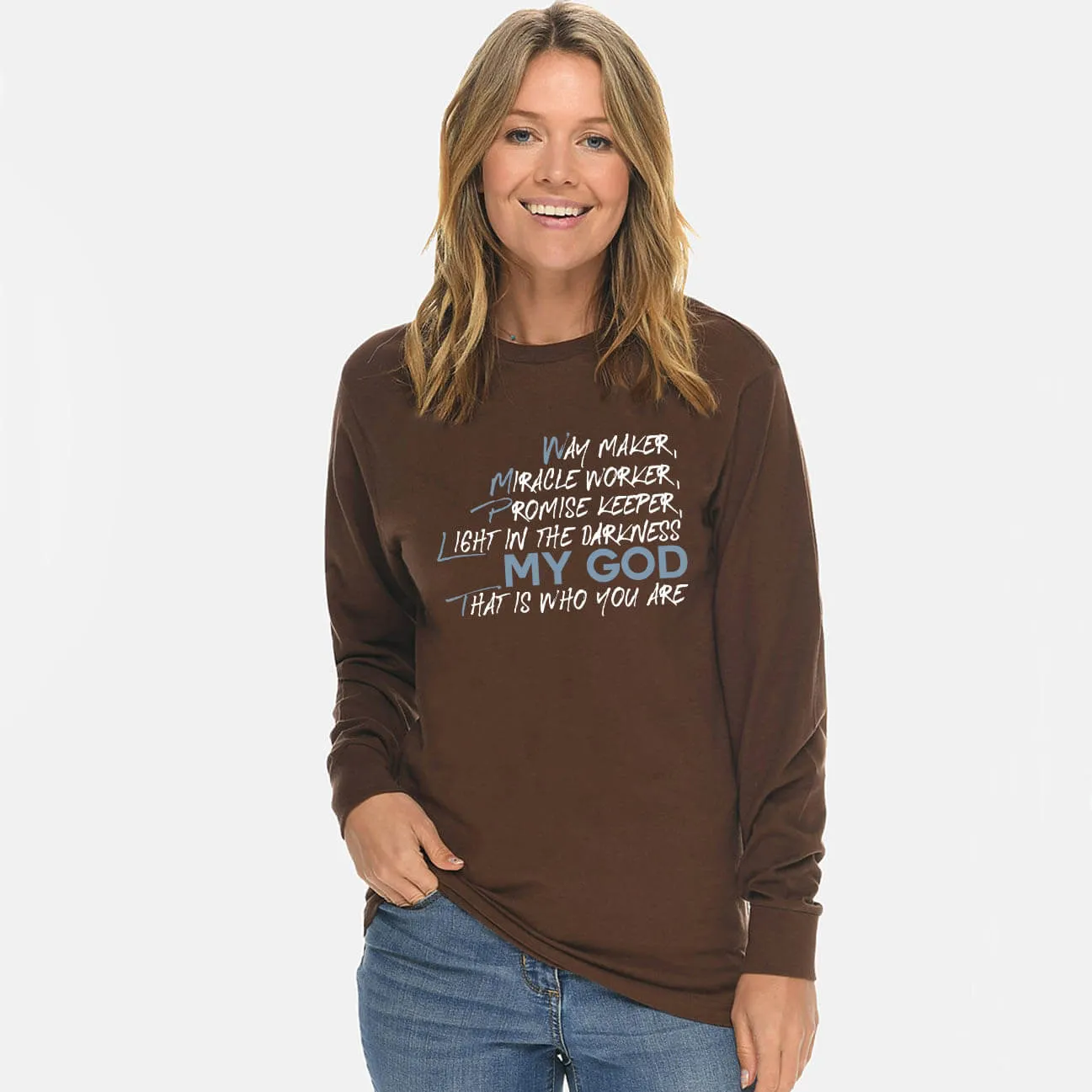 WayMaker My God Unisex Long Sleeve T Shirt