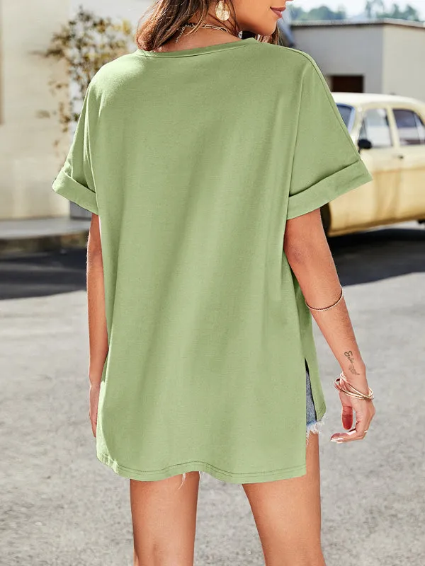 Women's Plain V-Neck T-Shirt