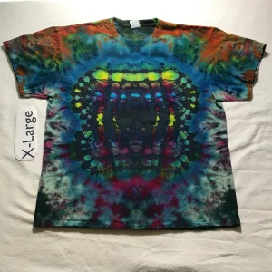 XL Intentionally Random Midnight  Time-Warp Ice-Dyed tee